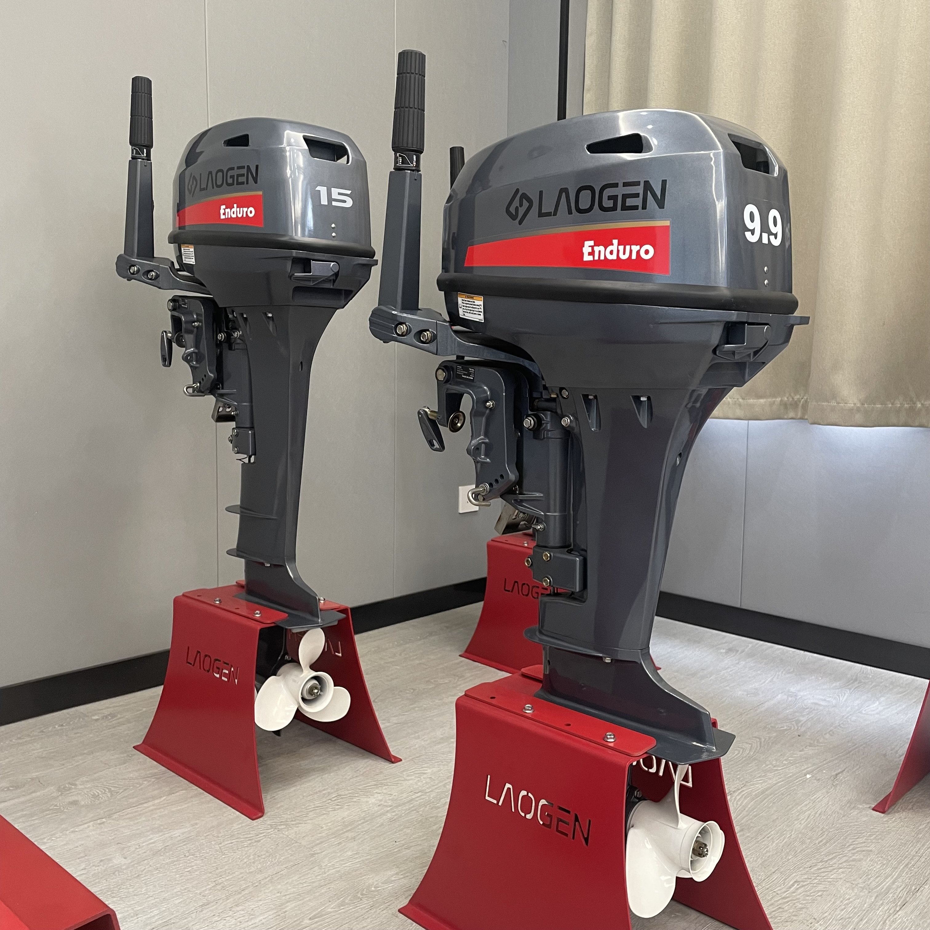 Laogen Enduro Outboard Boat Engine 9.9 15hp Outboard Motor 2 Stroke Boat Motor Outboard Match Yamaha E15D Outboard Boat Engine